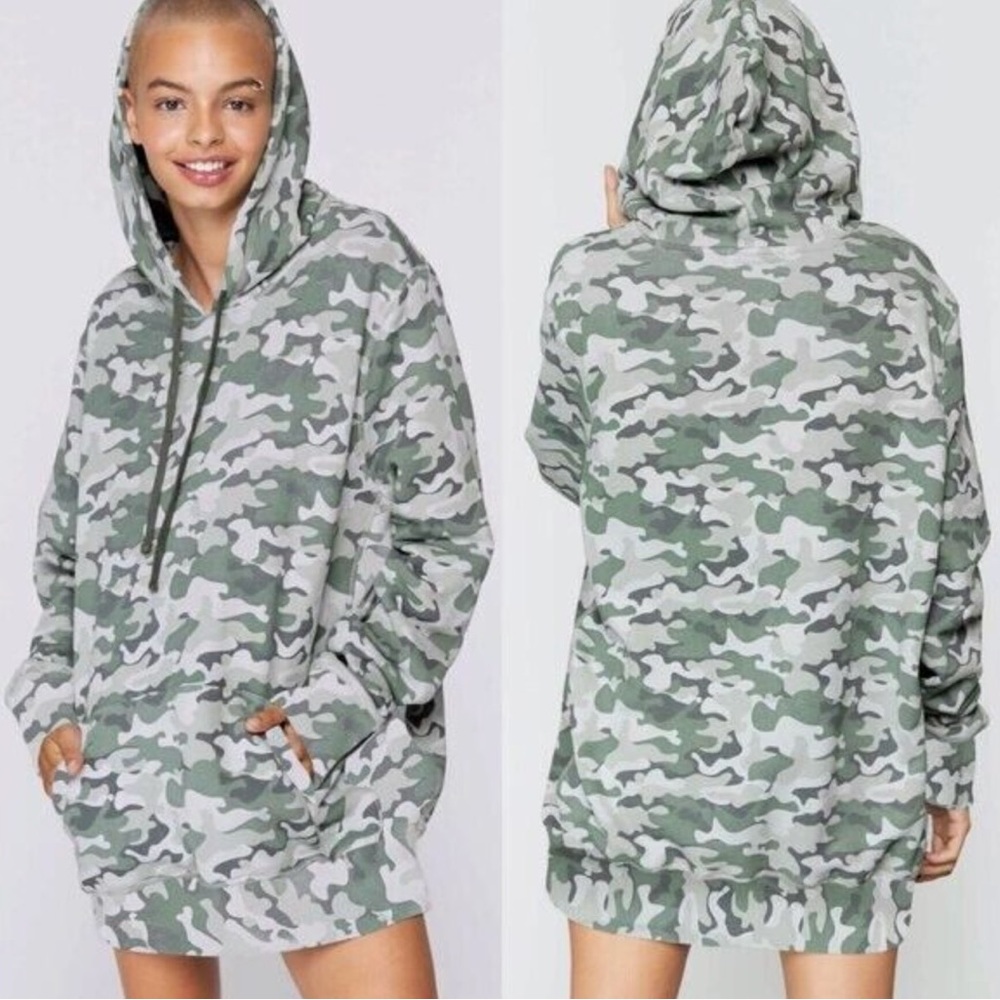 Spiritual Gangster Camo Pullover Hoodie Dress